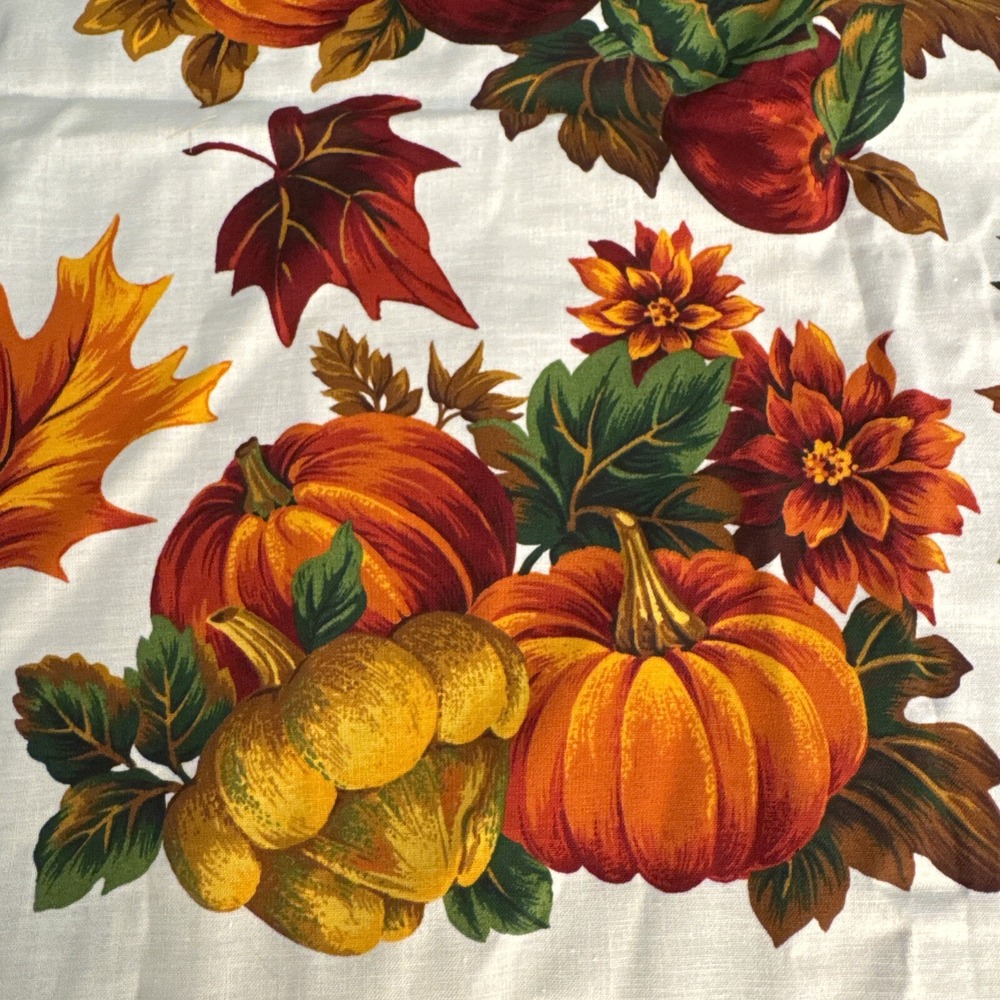 VIP Cranston Fabric Panel Appliques Autumn Fall Harvest Cut & Sew Pumpkin Leaves